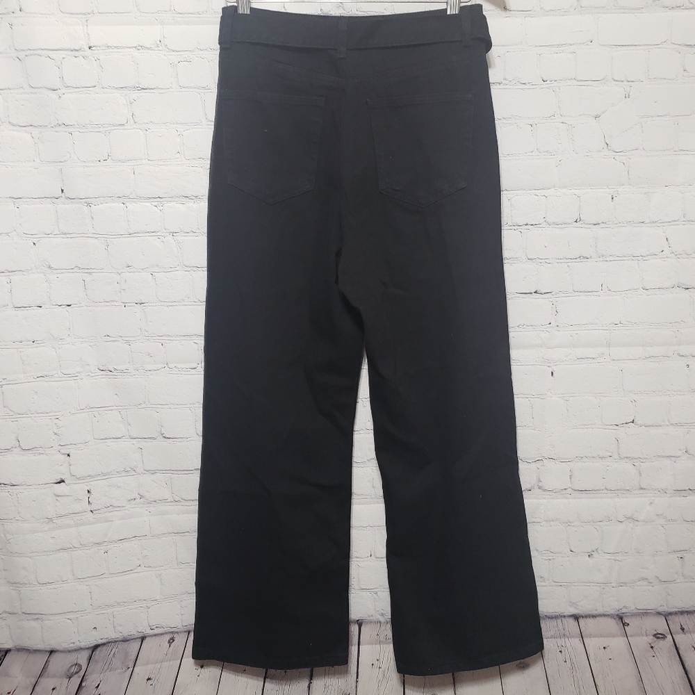 PrettyLittleThing Size 6 Washed Black Crop - Picture 9 of 11